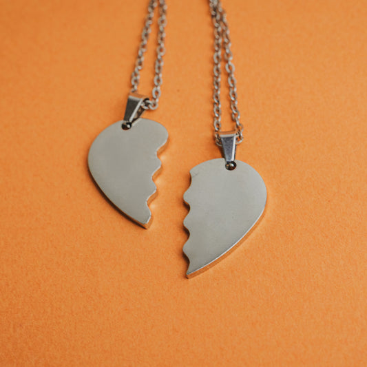 Pendentifs Cœur Duo Personnalisables – Initiales & Date