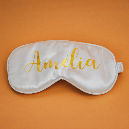 Ensemble Masque de Nuit & Chouchou Satiné Personnalisé – Coffret Bien-Être