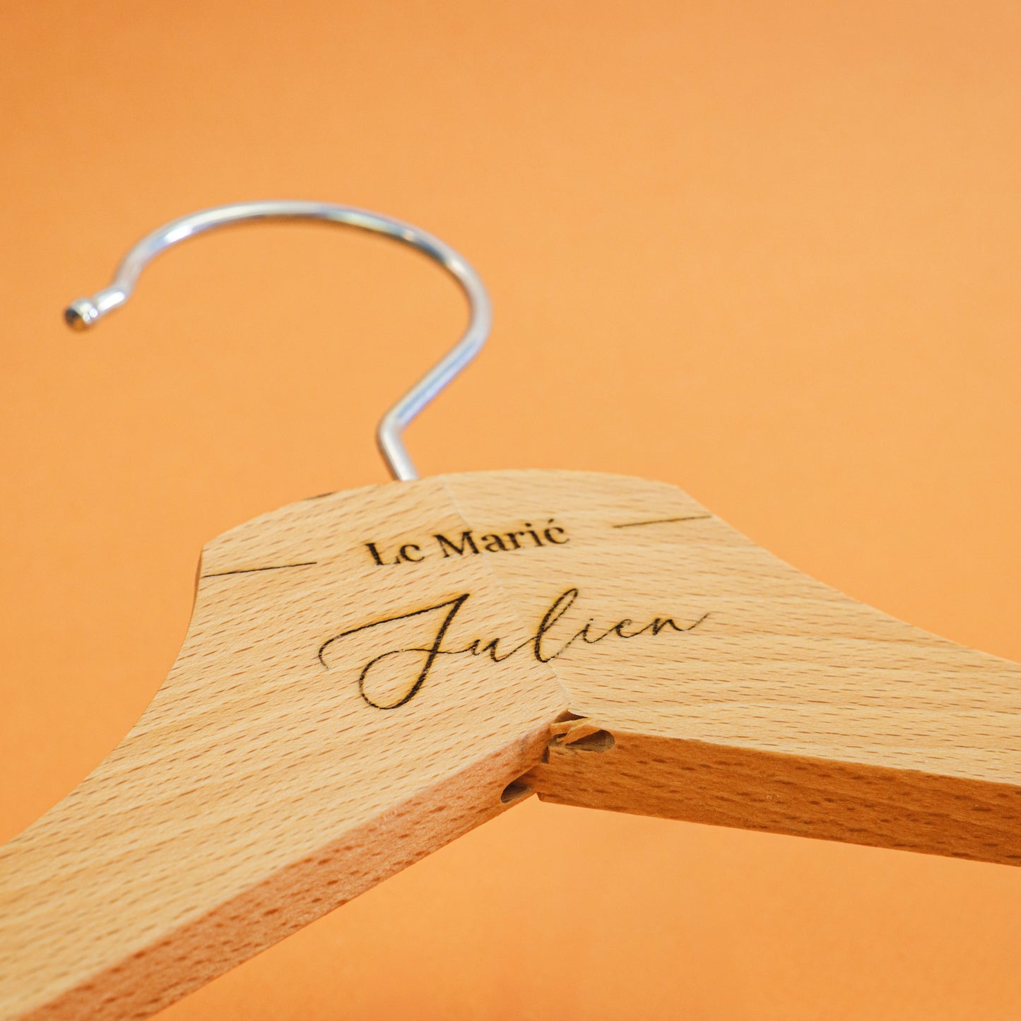 Cintre de Mariage Personnalisé – Mariée & Marié, Témoins, etc
