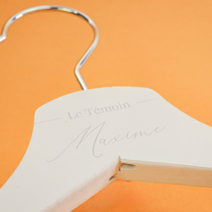 Cintre de Mariage Personnalisé – Mariée & Marié, Témoins, etc