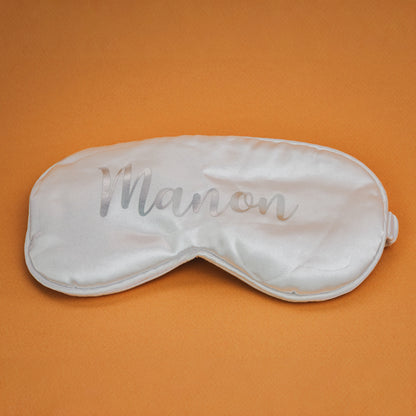 Ensemble Masque de Nuit & Chouchou Satiné Personnalisé – Coffret Bien-Être